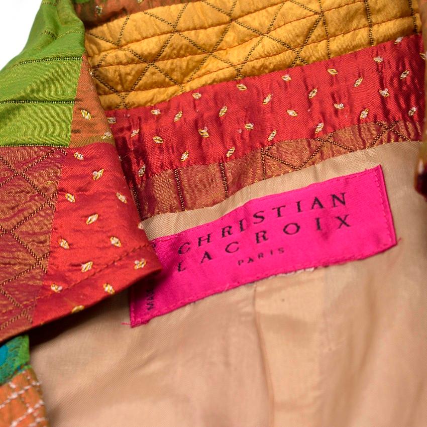 Women's Vintage Christian Lacroix patchwork jacket US 8