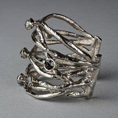 CHRISTIAN LACROIX Strass-Draht-Manschettenarmband mit vorspringendem Strass