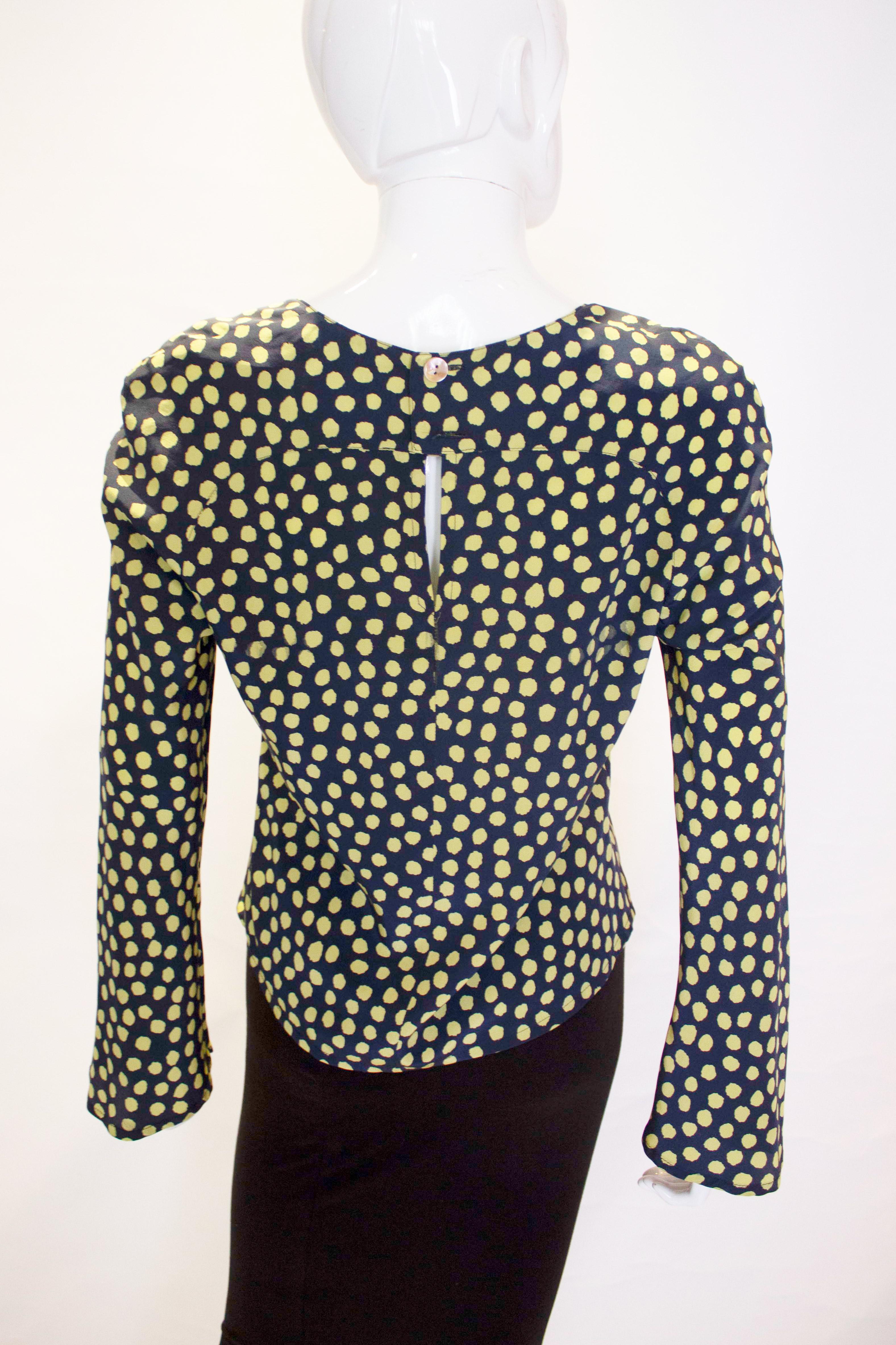 Women's Vintage Christian Lacroix Silk Blouse For Sale