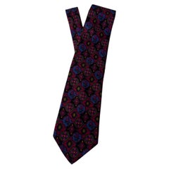 Vintage Christian Lacroix silk tie with bold multicolor, original box