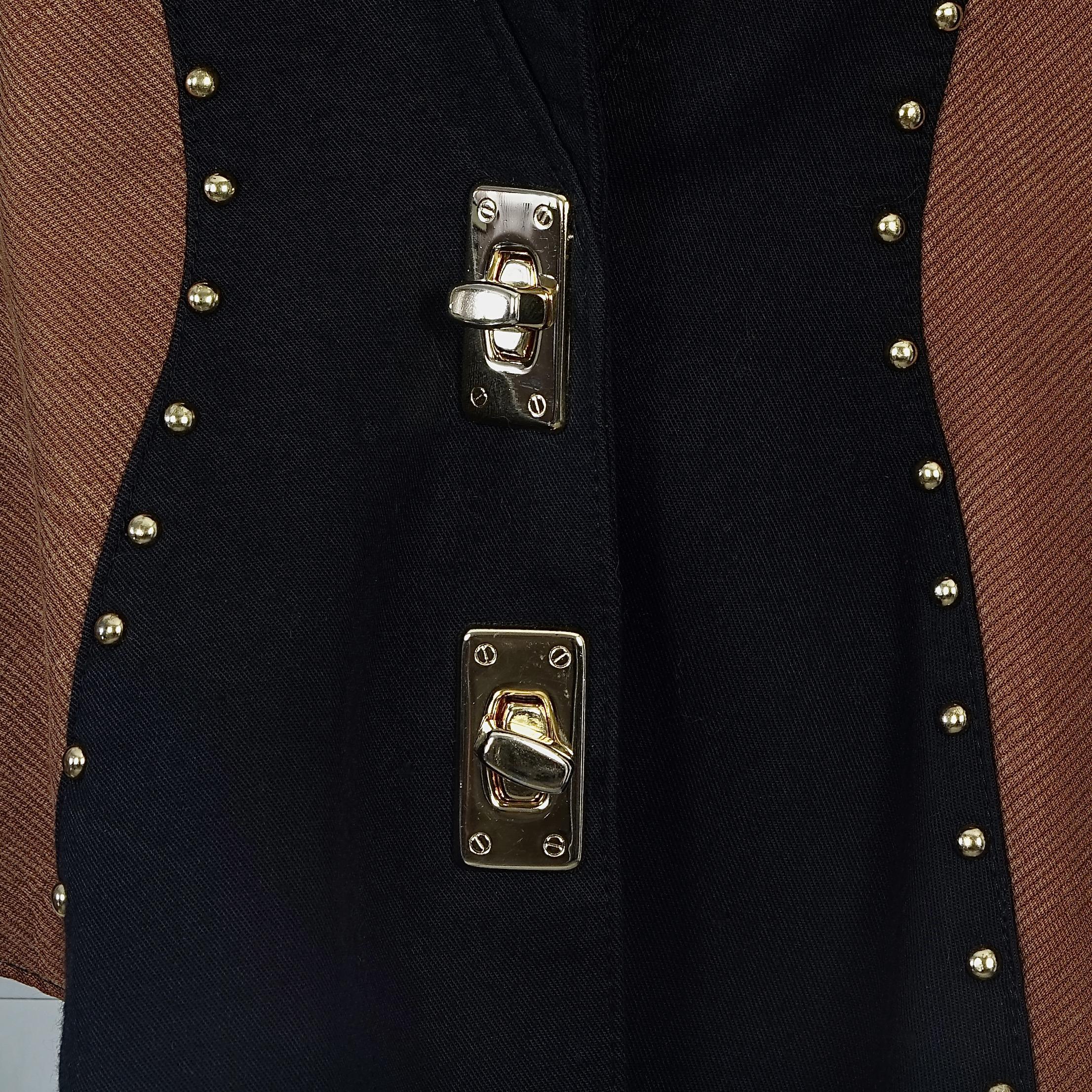 Women's Vintage CHRISTIAN LACROIX Studs and Jeweled Buttons Contrast Jacket