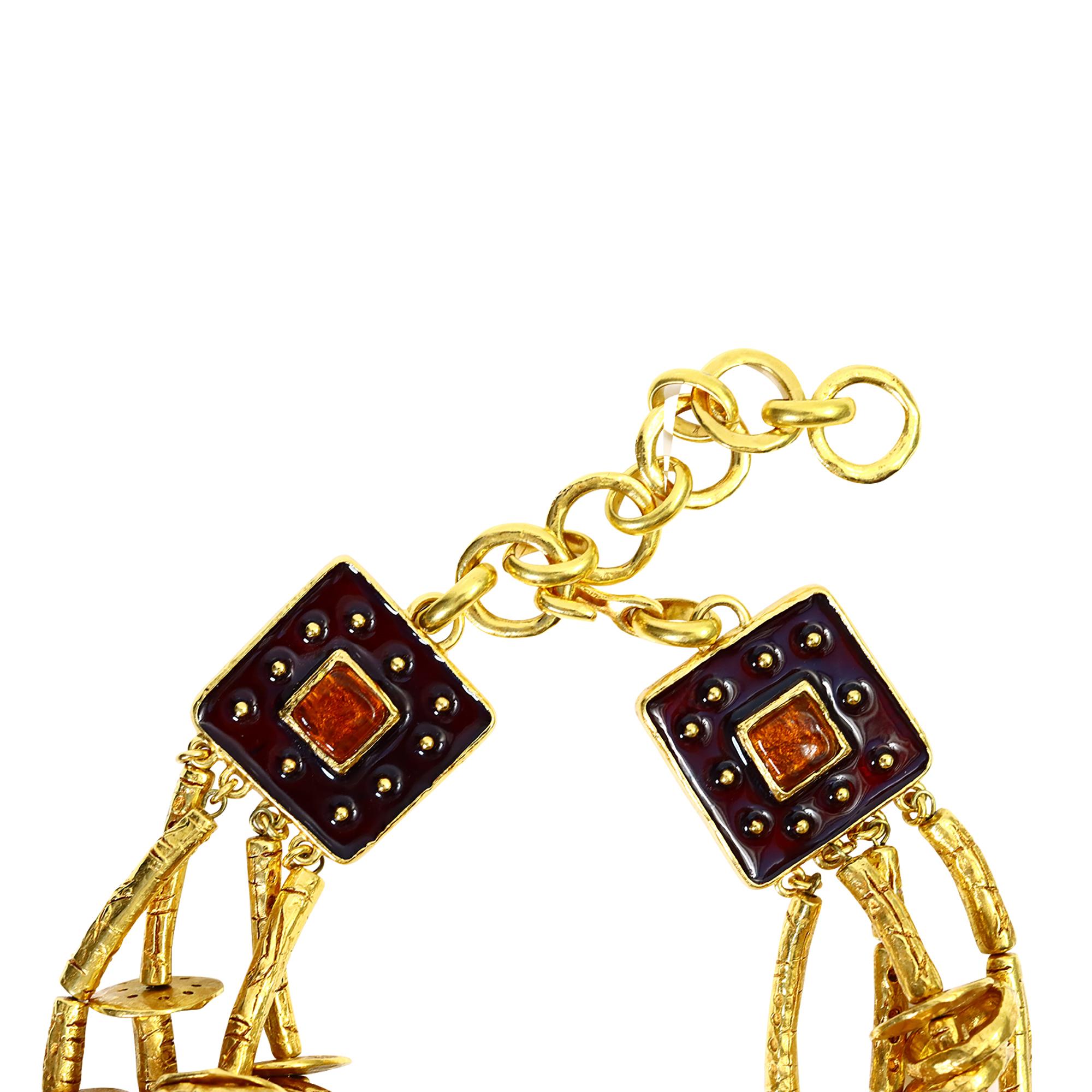 Vintage Christian Lacroix, girocollo d'oro d'epoca, circa anni '90 in vendita 7