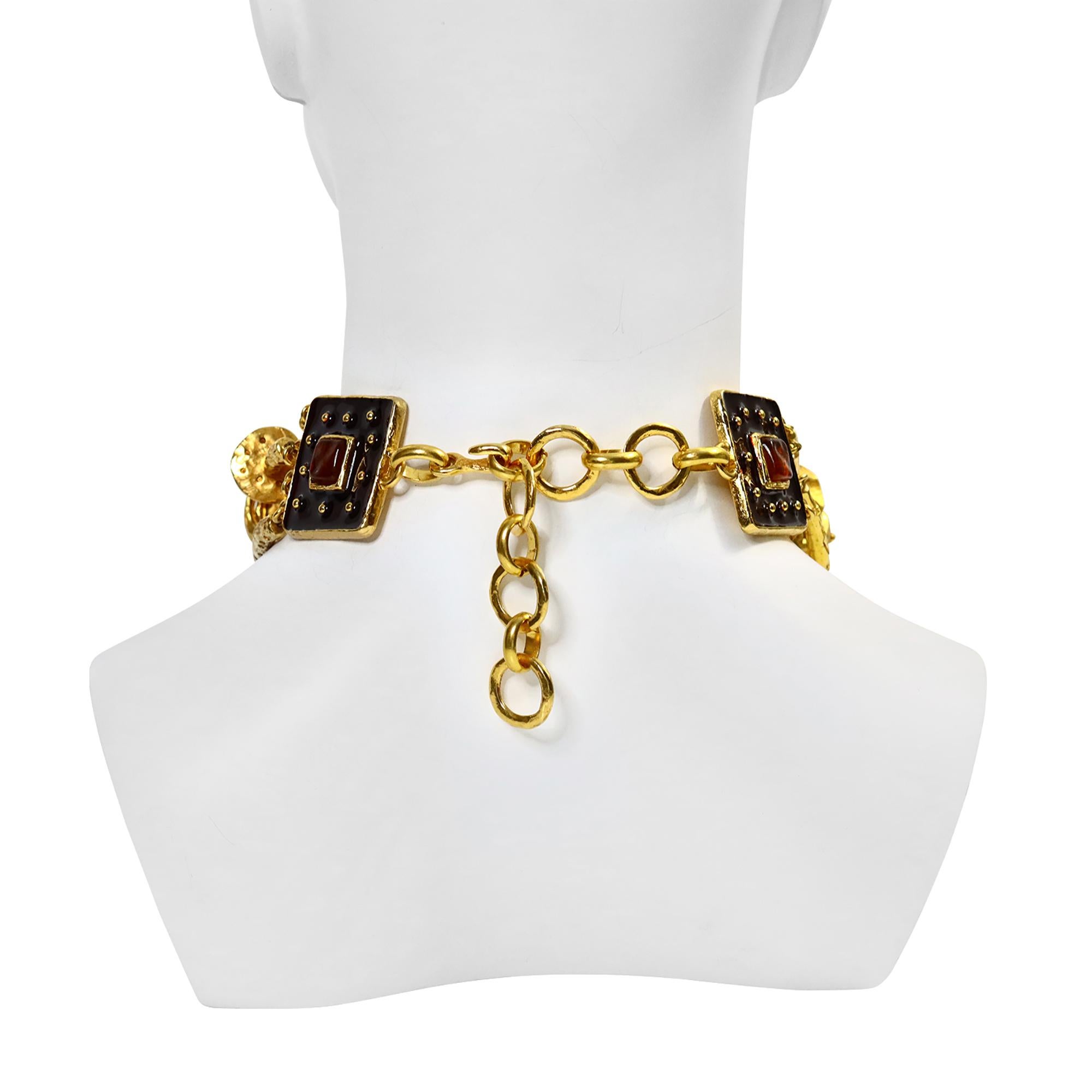 Vintage Christian Lacroix, girocollo d'oro d'epoca, circa anni '90 in vendita 1