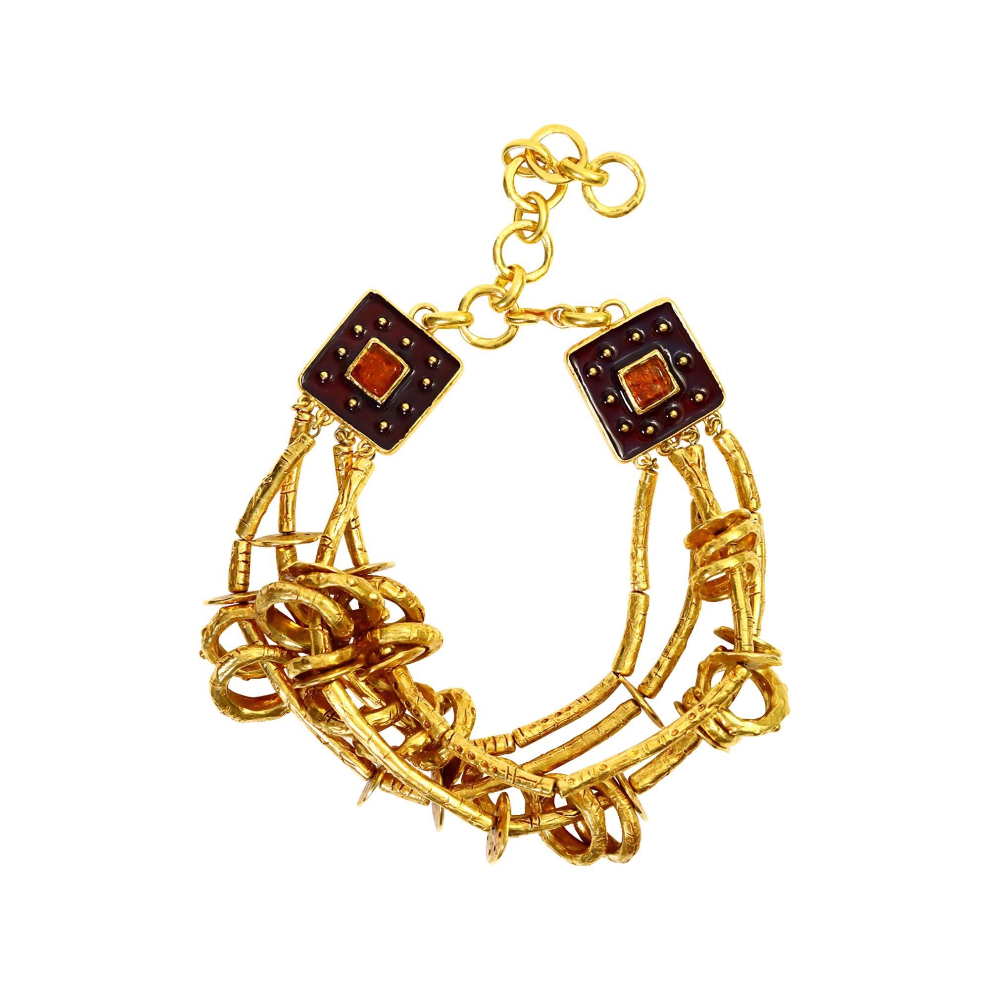Vintage Christian Lacroix, girocollo d'oro d'epoca, circa anni '90 in vendita 2