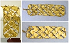 Vintage CHRISTIAN LACROIX Wide Mesh Bracelet