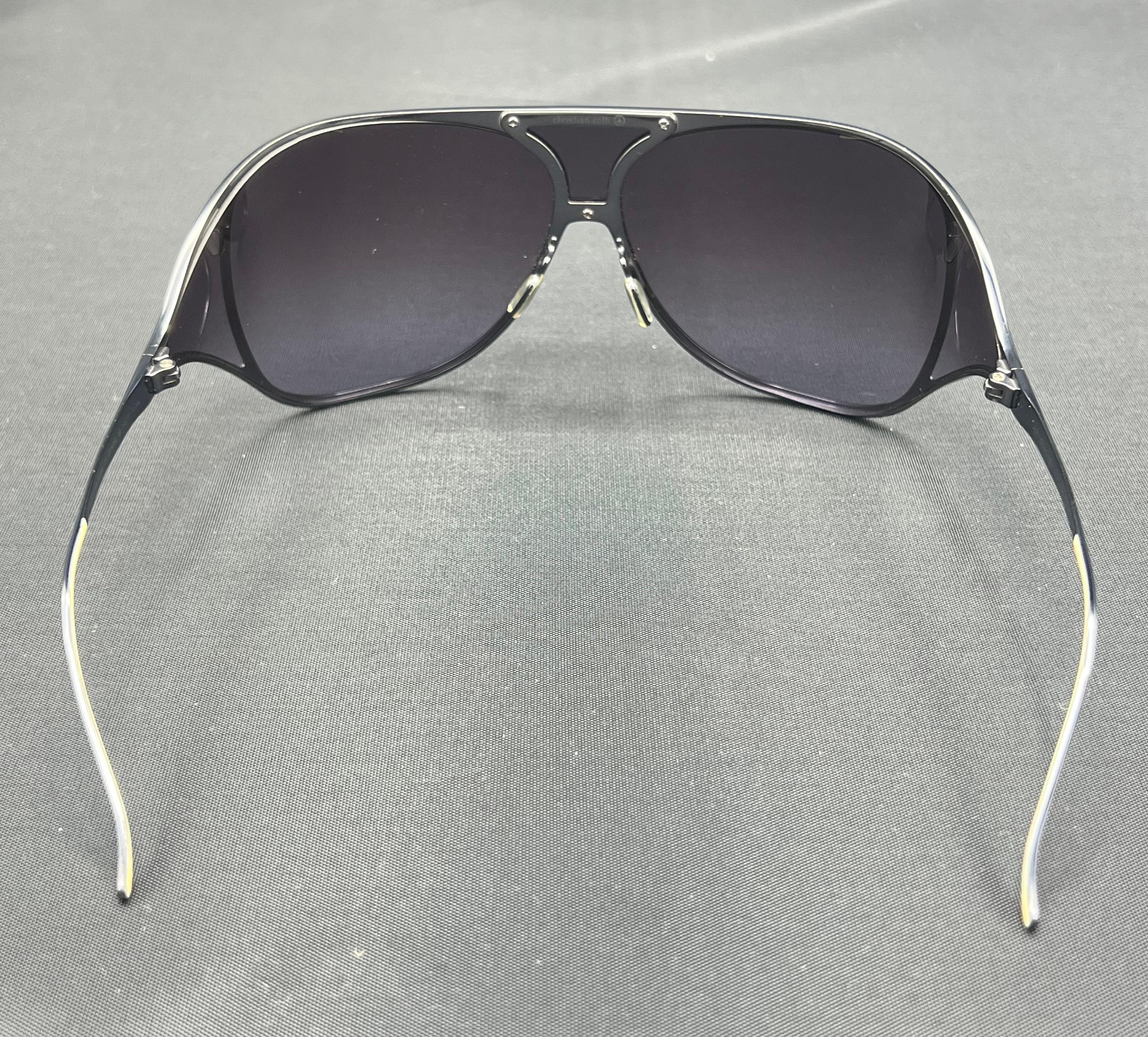 Vintage Christian Roth Oversized Sunglasses In Excellent Condition In Beverly Hills, CA