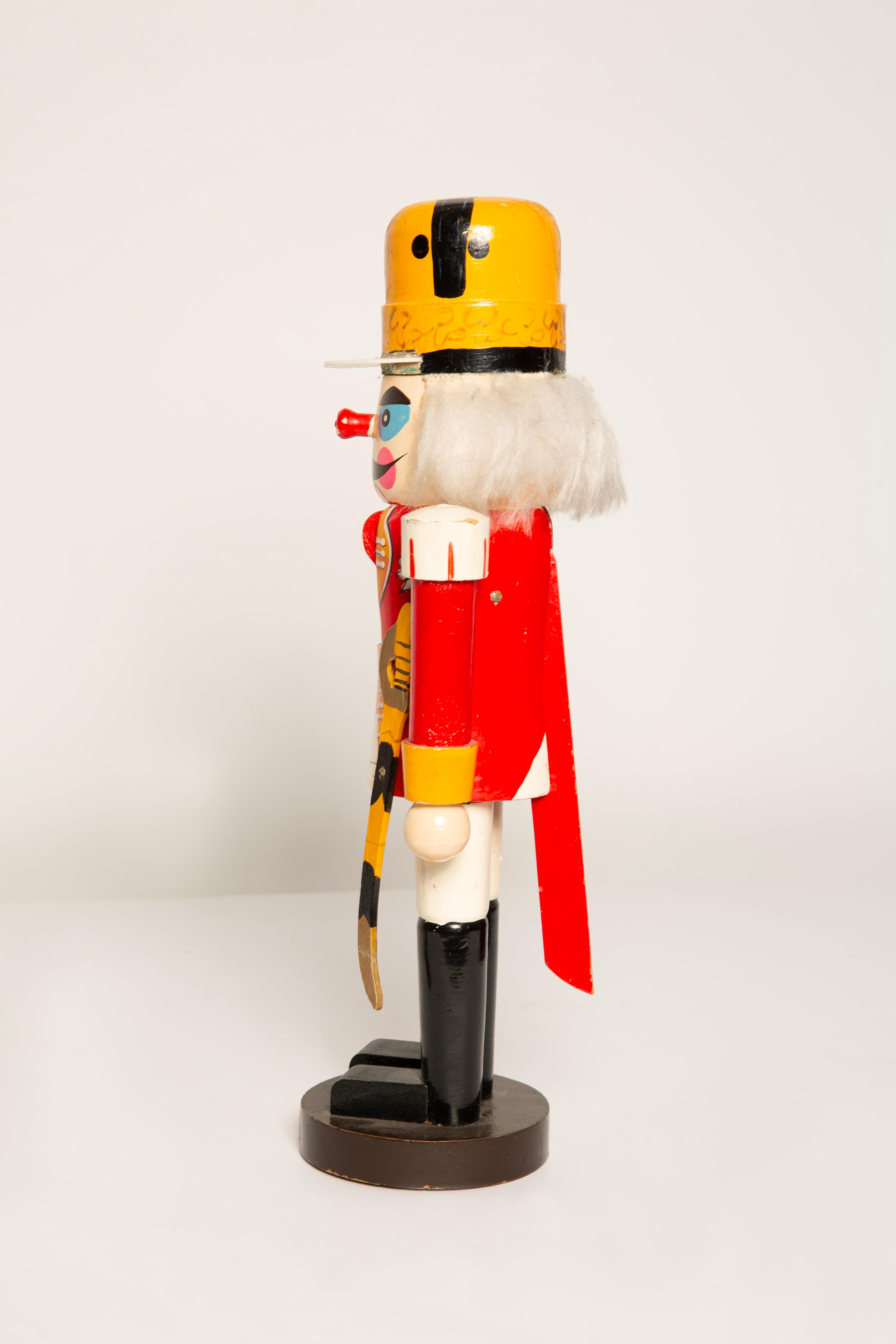 Vintage Christmas Big Nutcracker, Holz, Erzgebirge, Deutschland, 1970 (20. Jahrhundert) im Angebot