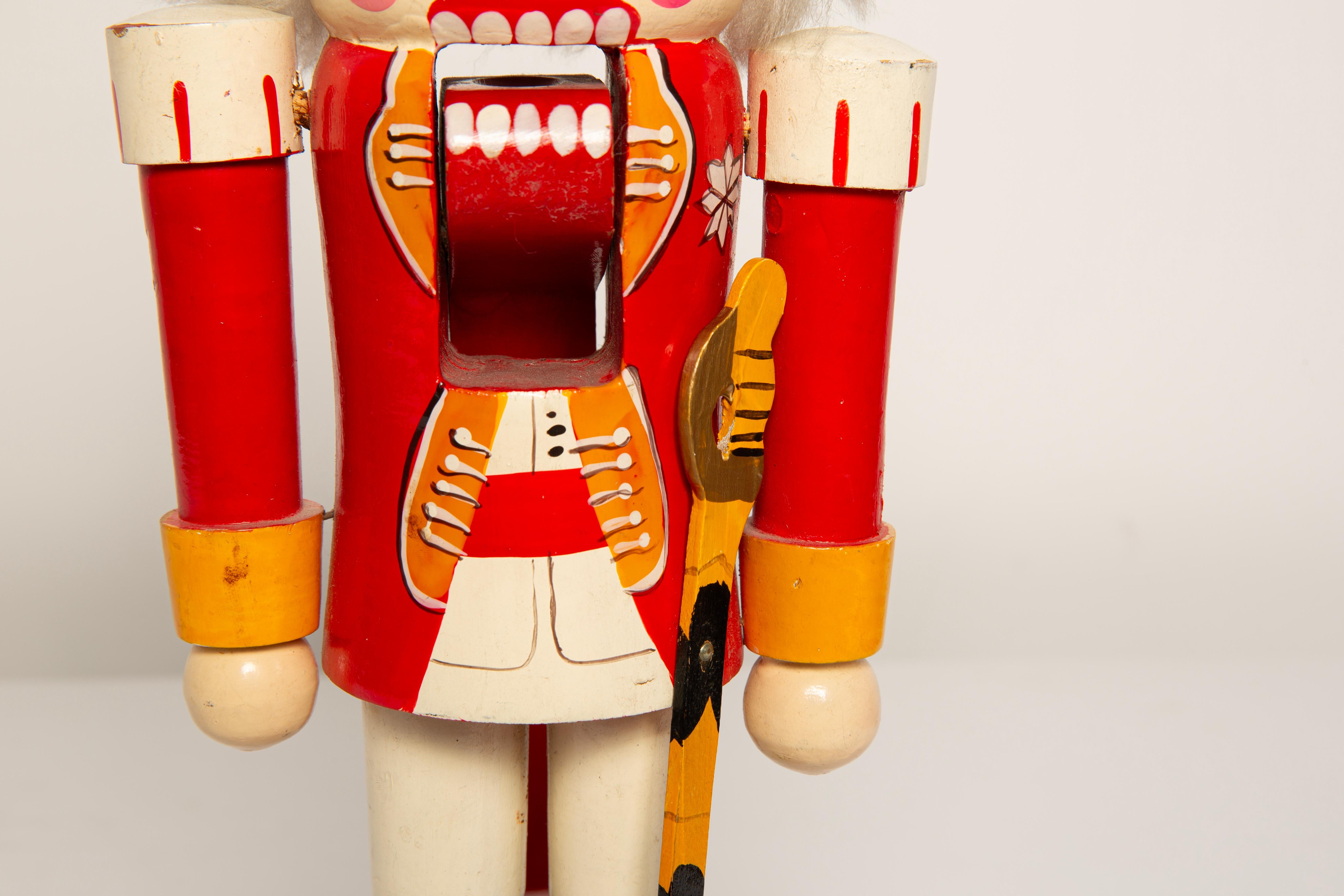 Vintage Christmas Big Nutcracker, Holz, Erzgebirge, Deutschland, 1970 im Angebot 2