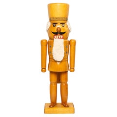 Vintage Christmas Big Nutcracker, Wood, Erzgebirge, Germany, 1970