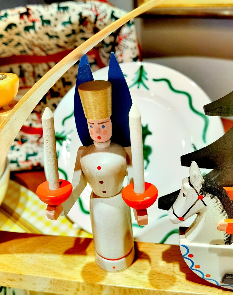 Vintage Christmas Candle Holder Erzgebirge, Germany For Sale at 1stDibs