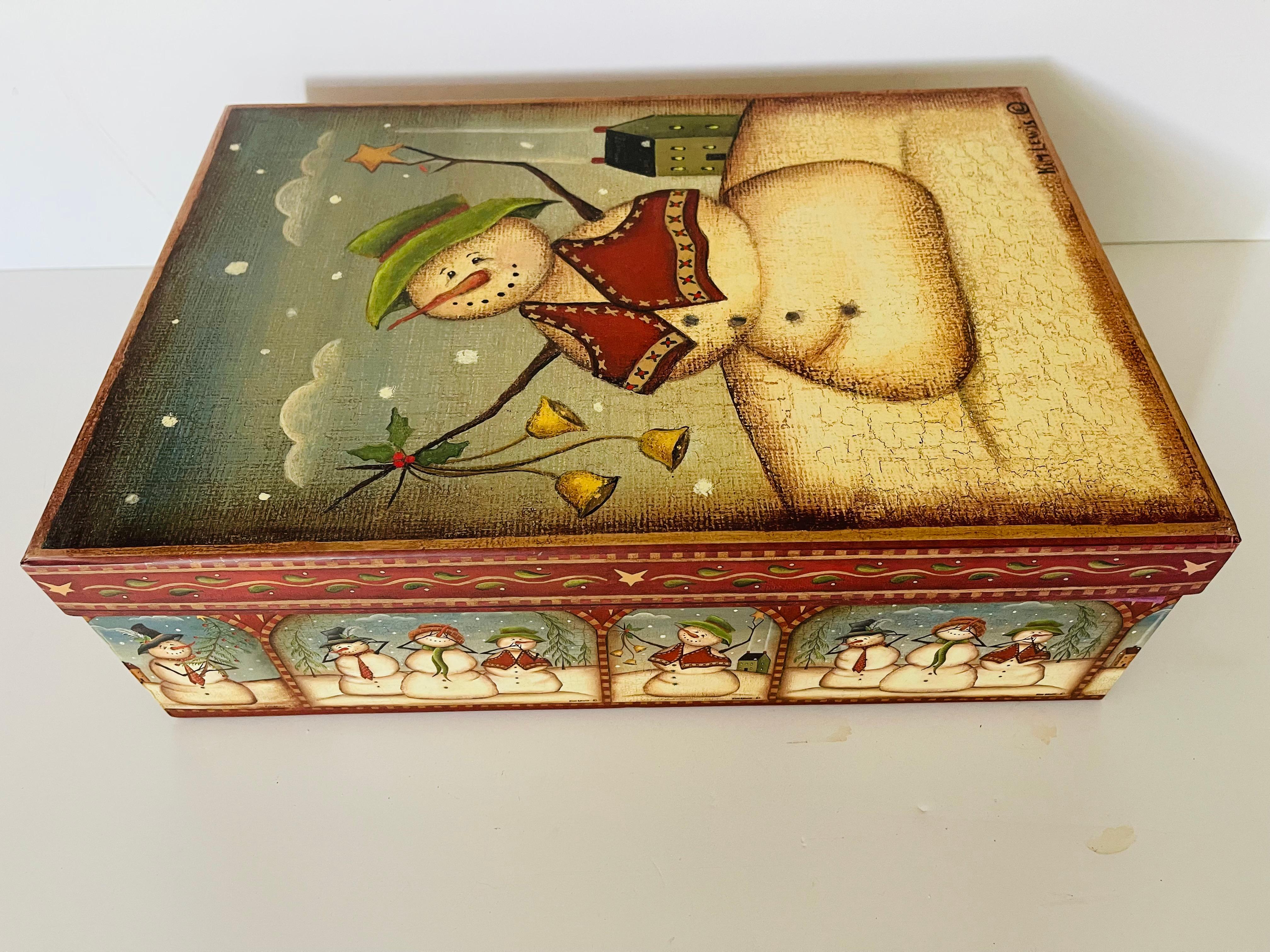 Vintage Christmas Large Blown Glass Handpainted Christmas Ornaments For Sale 12