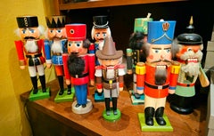 Vintage Christmas Nutcracker Figure Wood Erzgebirge Germany