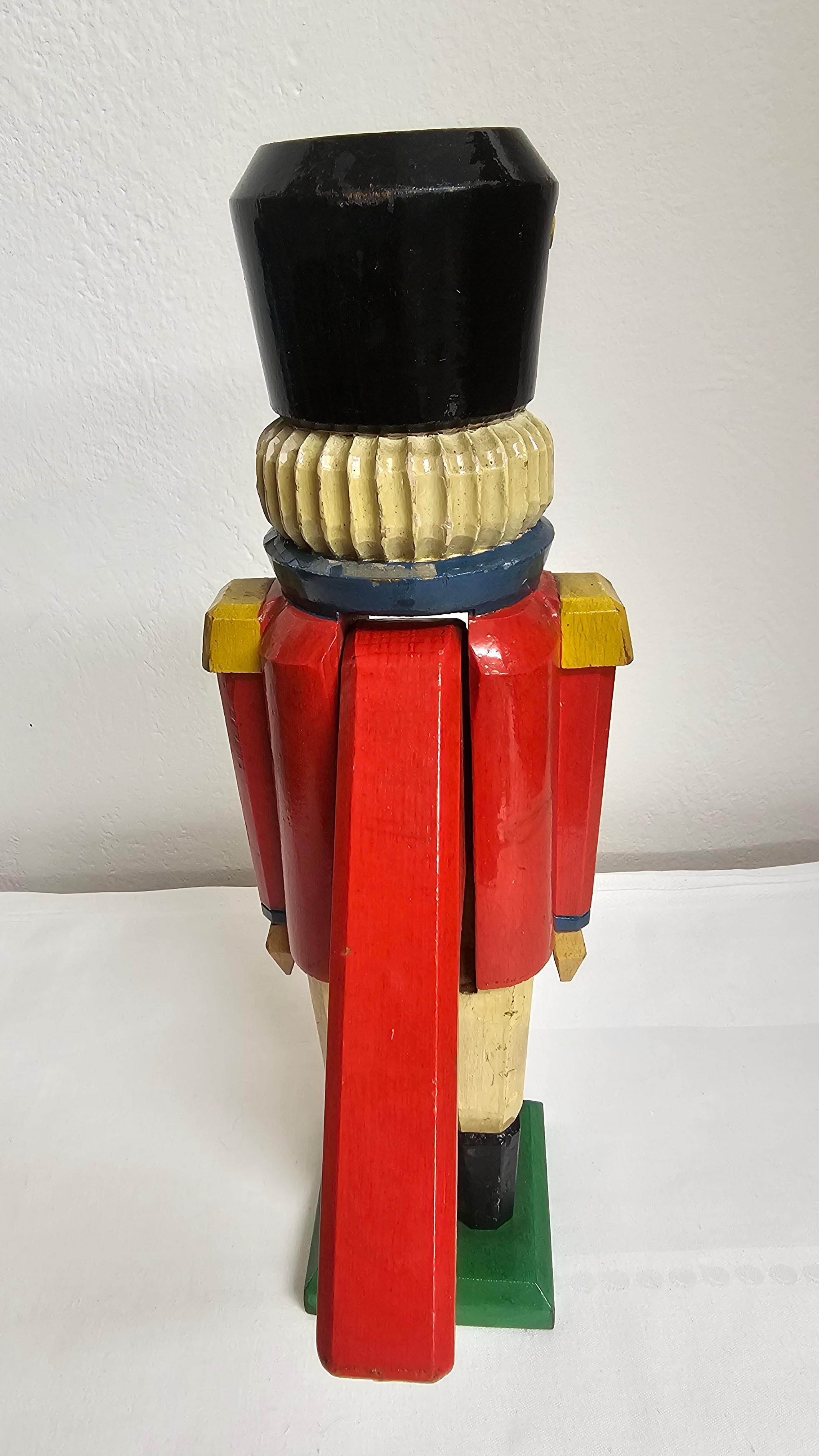Allemand Vintage Christmas Nutcracker Figure Wood Erzgebirge Germany en vente