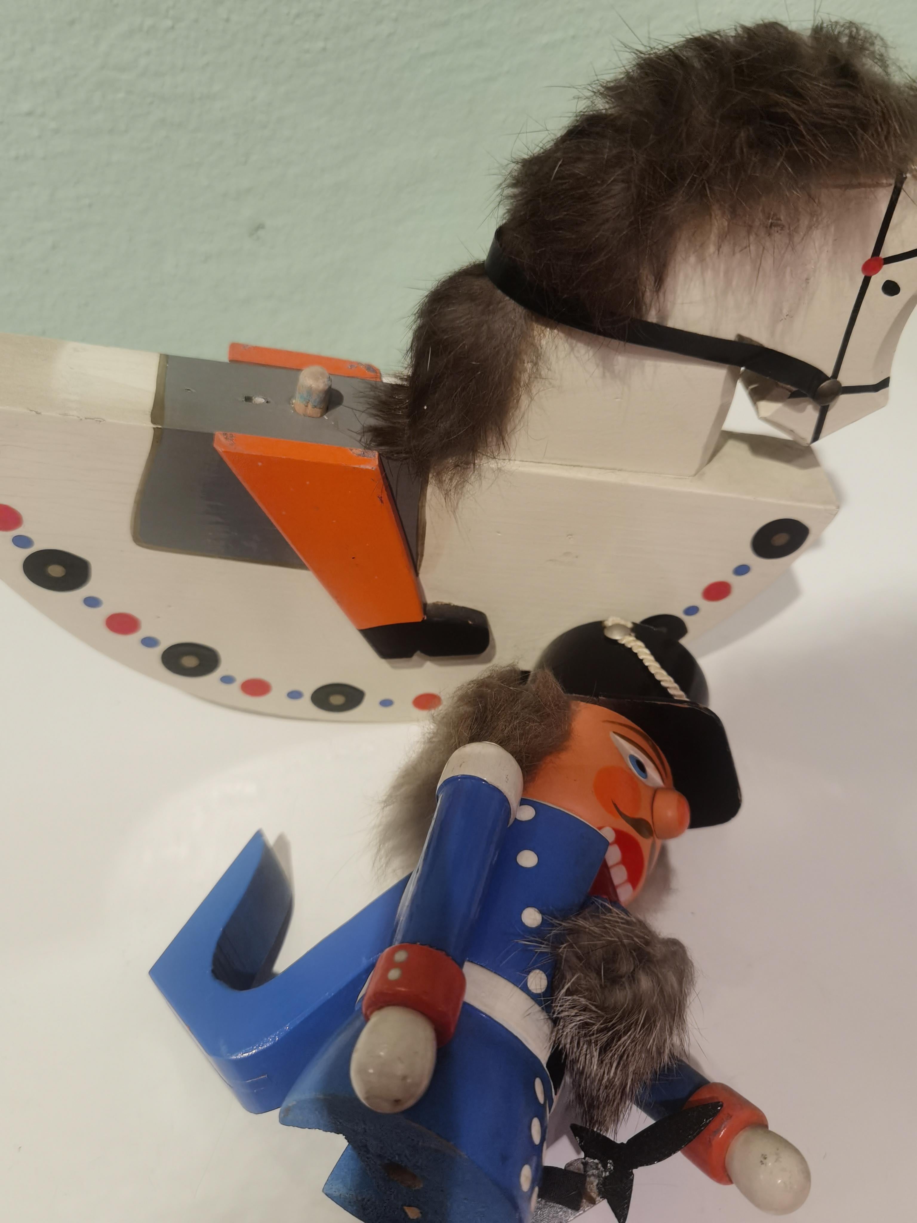 Figura Cascanueces de Navidad Vintage Madera Erzgebirge Alemania Alemán