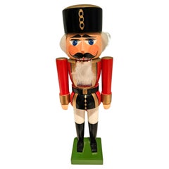 Figure de cracheuse de Noël vintage en bois Erzgebirge Allemagne