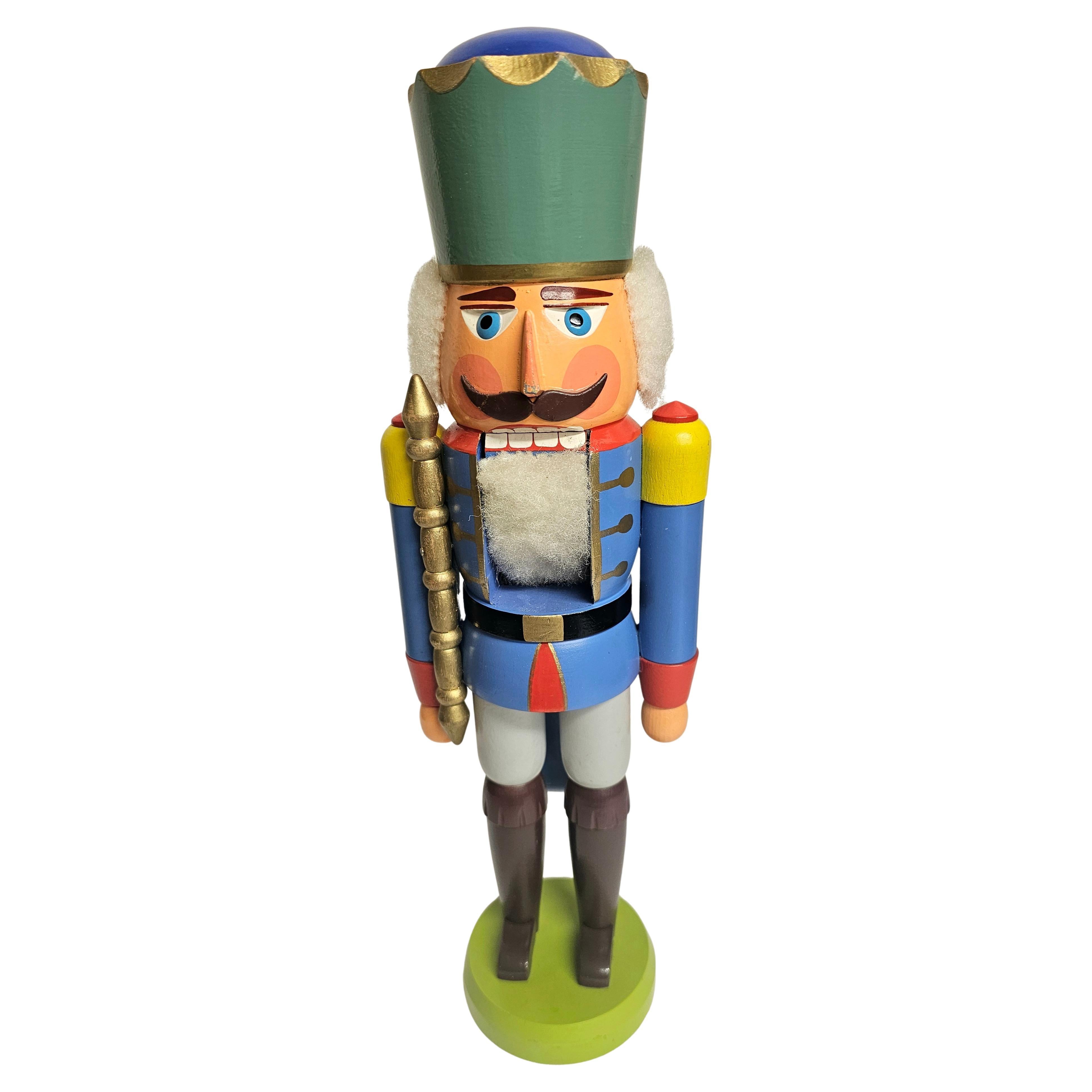 Vintage Weihnachten Nussknacker Figur Holz Erzgebirge Deutschland