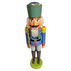 Vintage Weihnachten Nussknacker Figur Holz Erzgebirge Deutschland