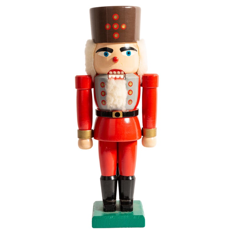 Vintage Christmas Nutcracker Wood, Erzgebirge, Germany, 1970s For Sale