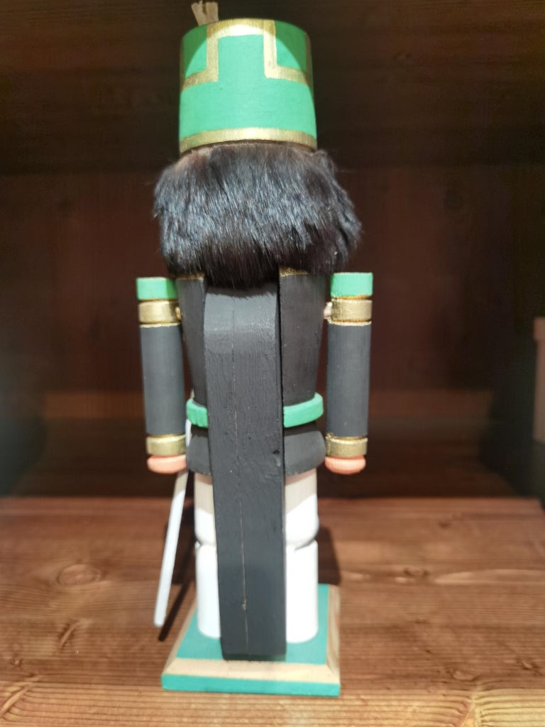 Vintage Christmas Nutcracker Wood Erzgebirge, Germany For Sale at 1stDibs