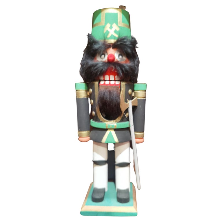 Vintage Christmas Nutcracker Wood Erzgebirge, Germany For Sale at 1stDibs