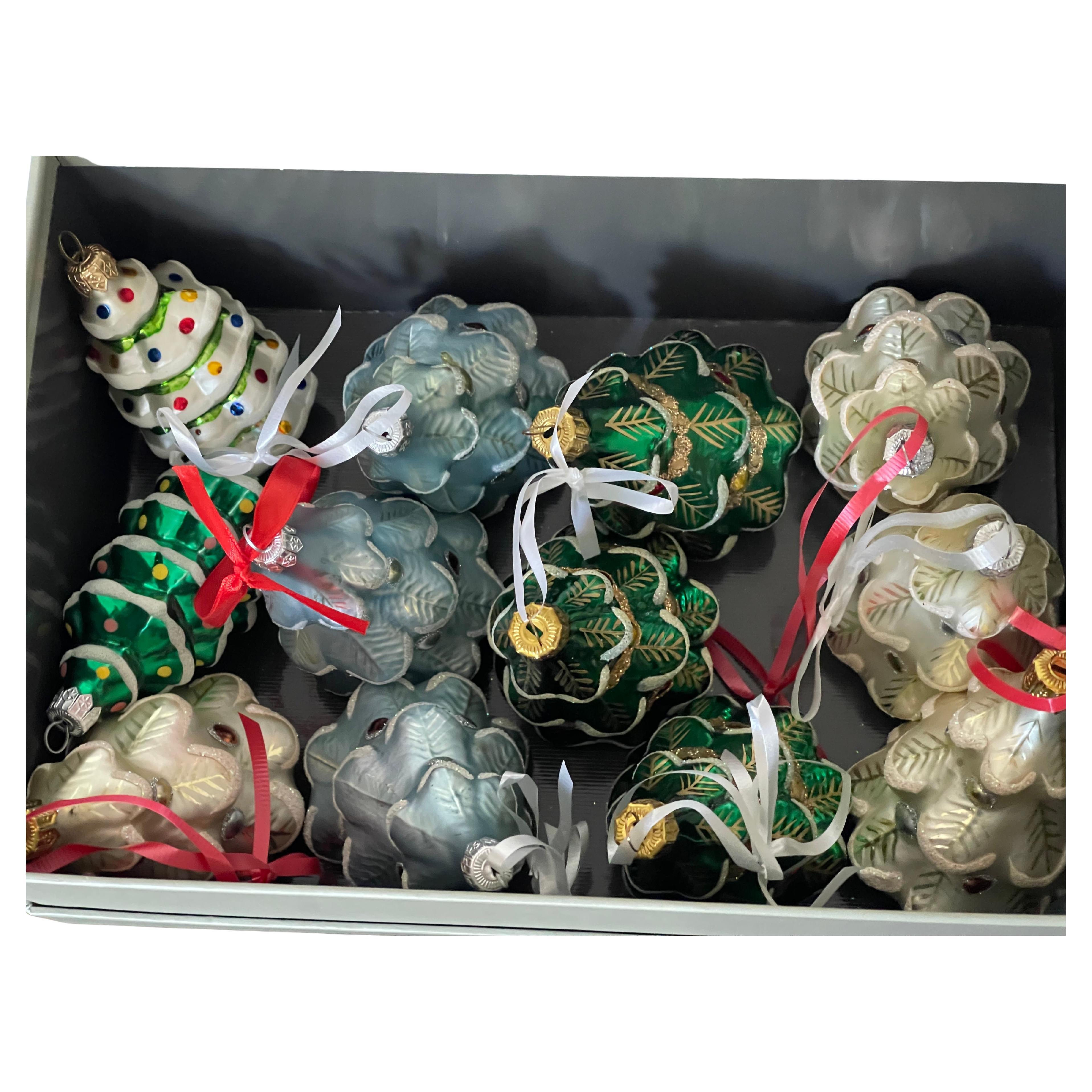 Vintage Christmas Ornaments European Christmas Treees