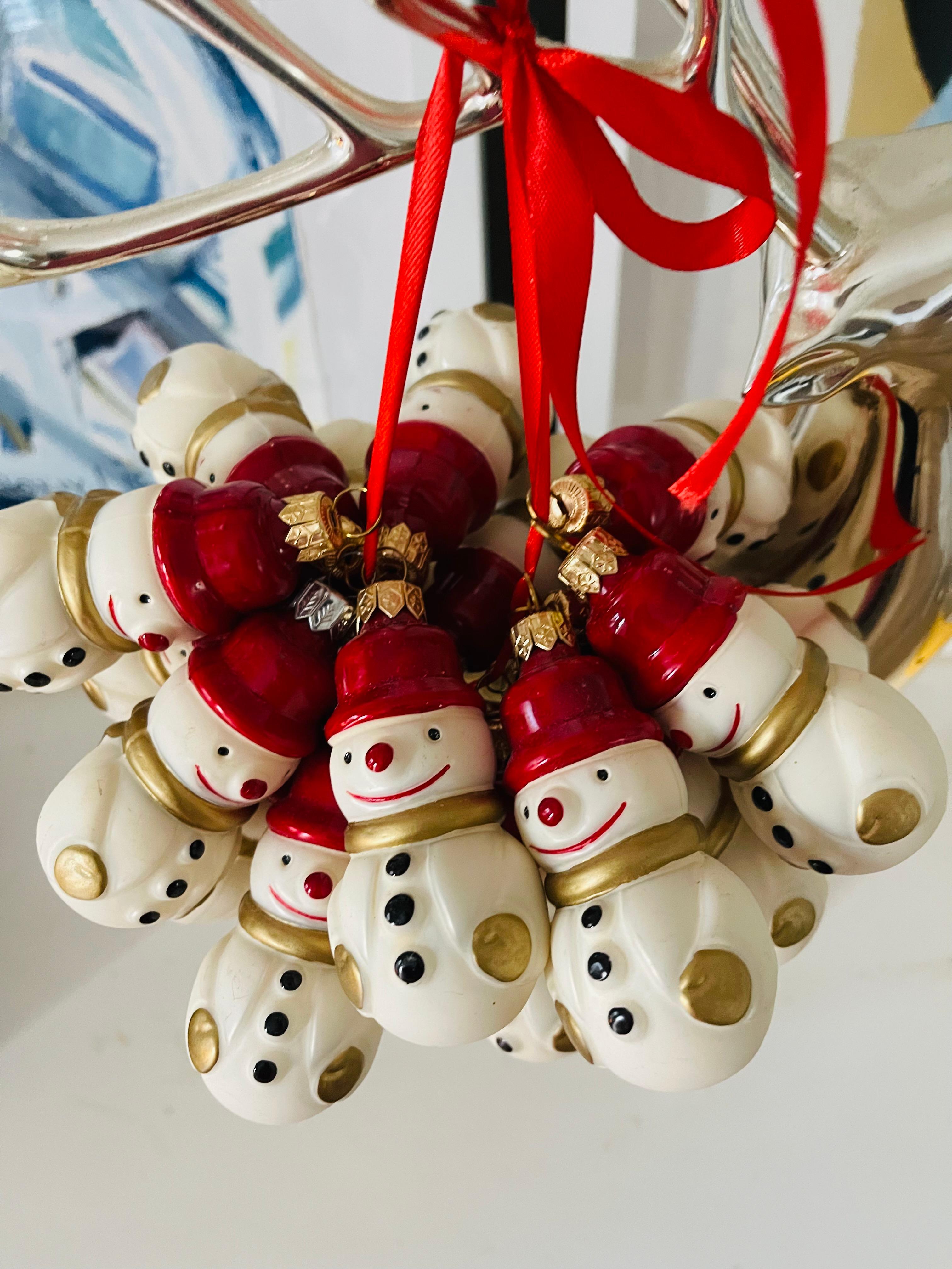 Vintage Weihnachtsornamente Set geblasenes Glas Figuren (Geblasenes Glas) im Angebot