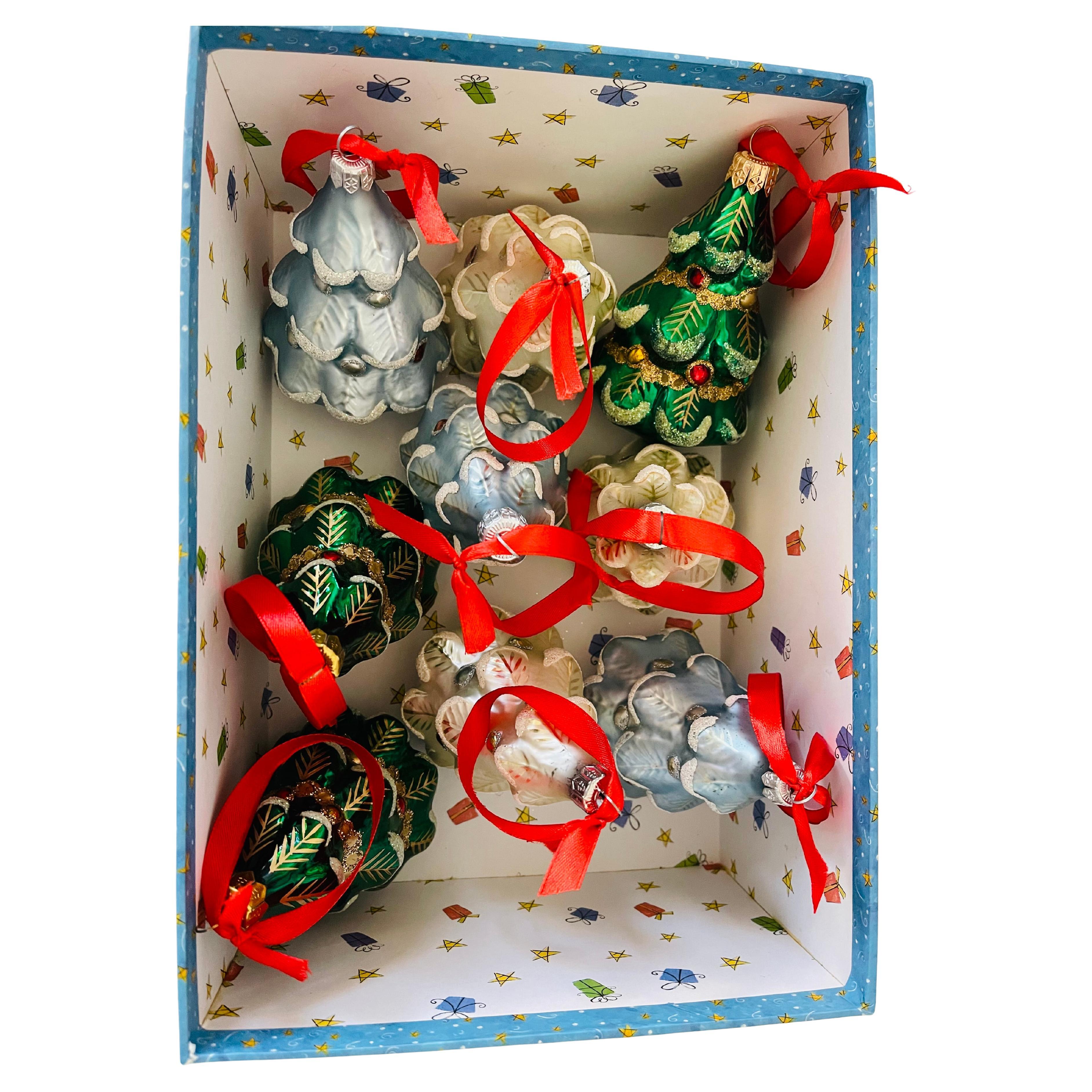 Vintage Christmas Ornaments Set European