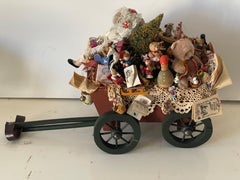 Spectaculaire wagon de Noël vintage