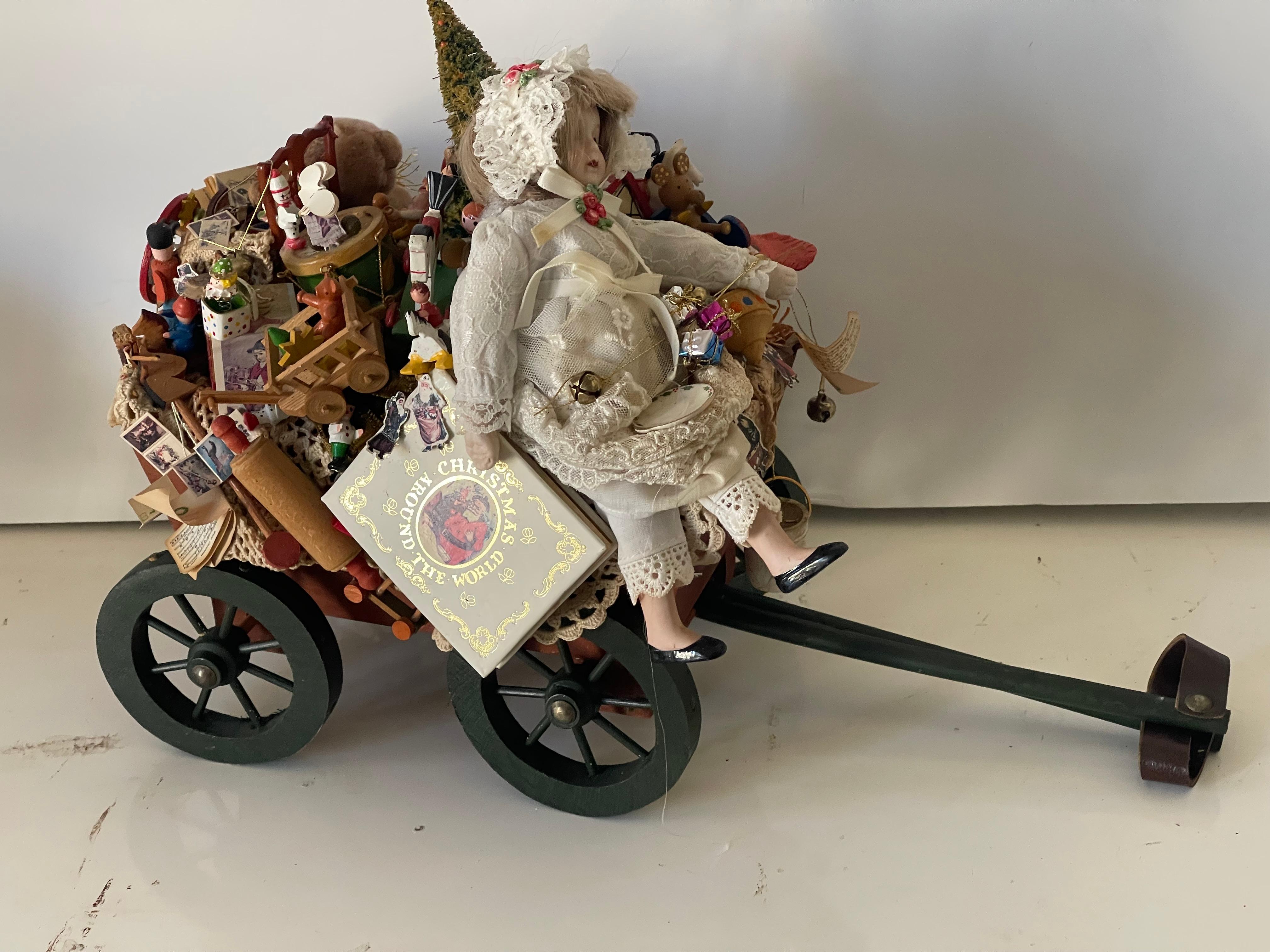 Spectacular Vintage Christmas Toy Wagon 2