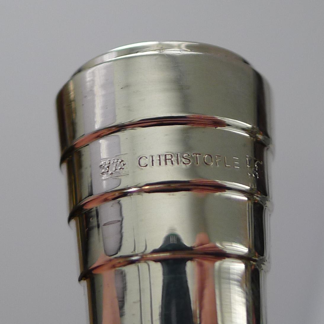 Sacacorchos y tapón Vintage Christofle Cased Folio en venta 7