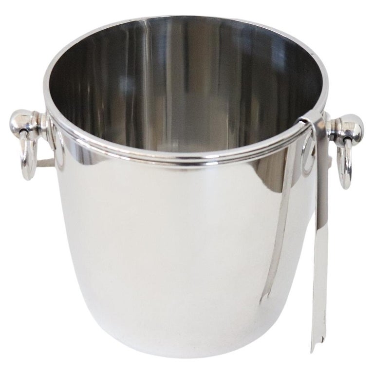 French Christofle Silver plate Modernist Ice Bucket and Champagne or Wine  Coole at 1stDibs | christofle ice bucket silver, christofle ice bucket