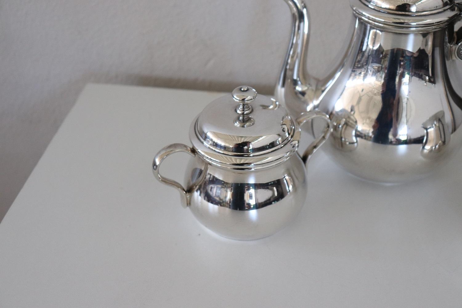 French Vintage Christofle France Silver Plate Tea and Coffee Set