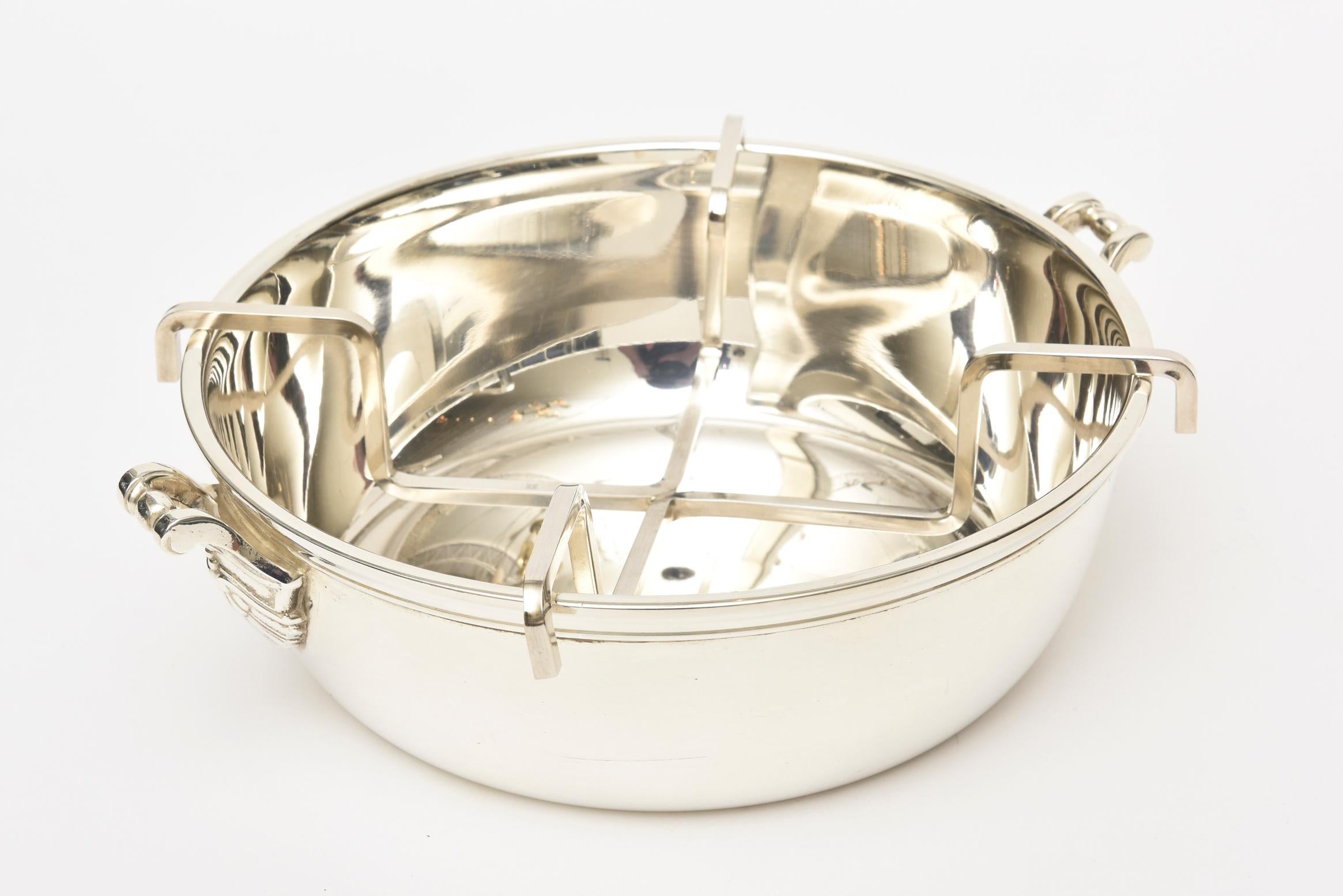 Late 20th Century Vintage Christofle Silver Plate Caviar Bowl or Barware