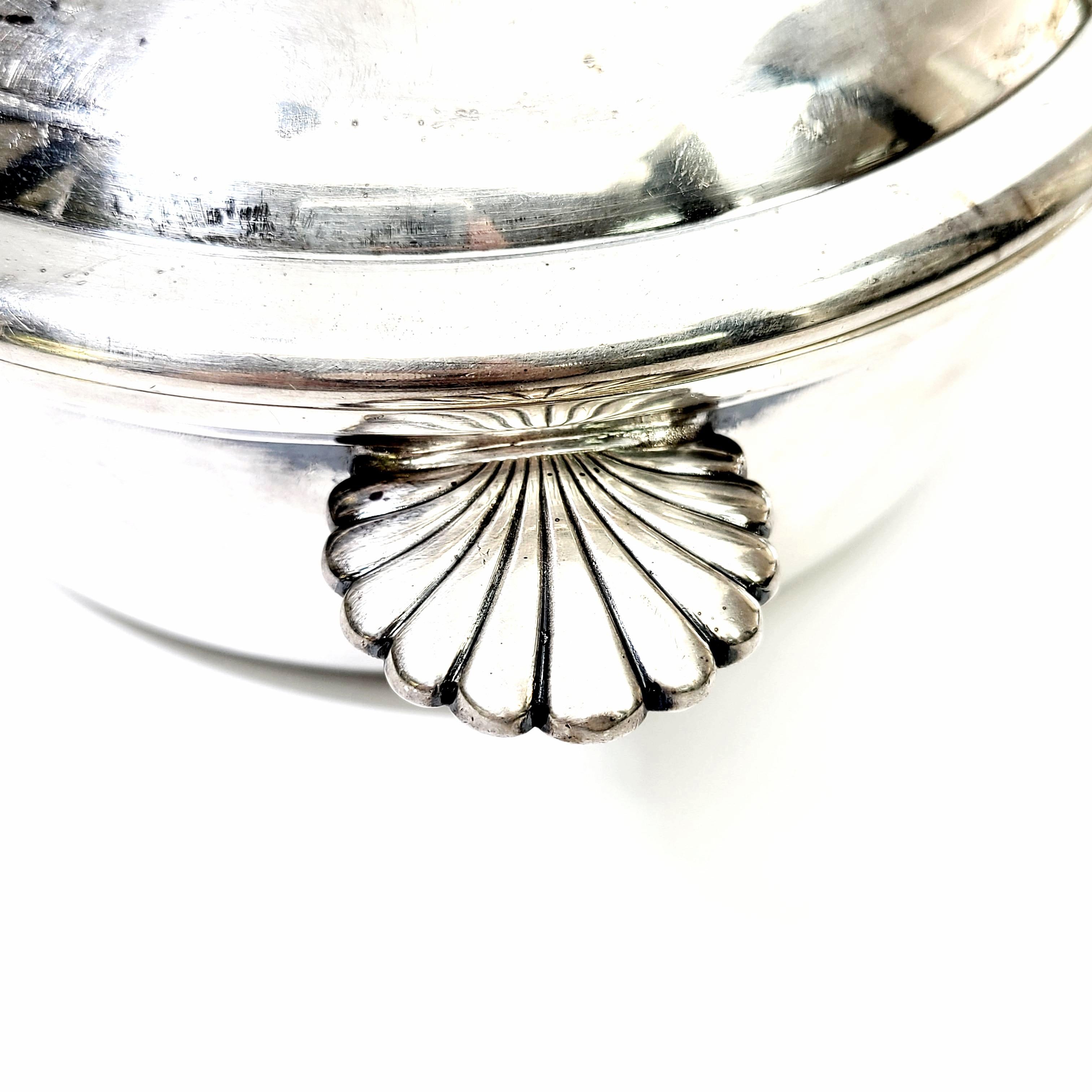 19th Century Vintage Christofle Silver Plate Covered Vegetable Dish