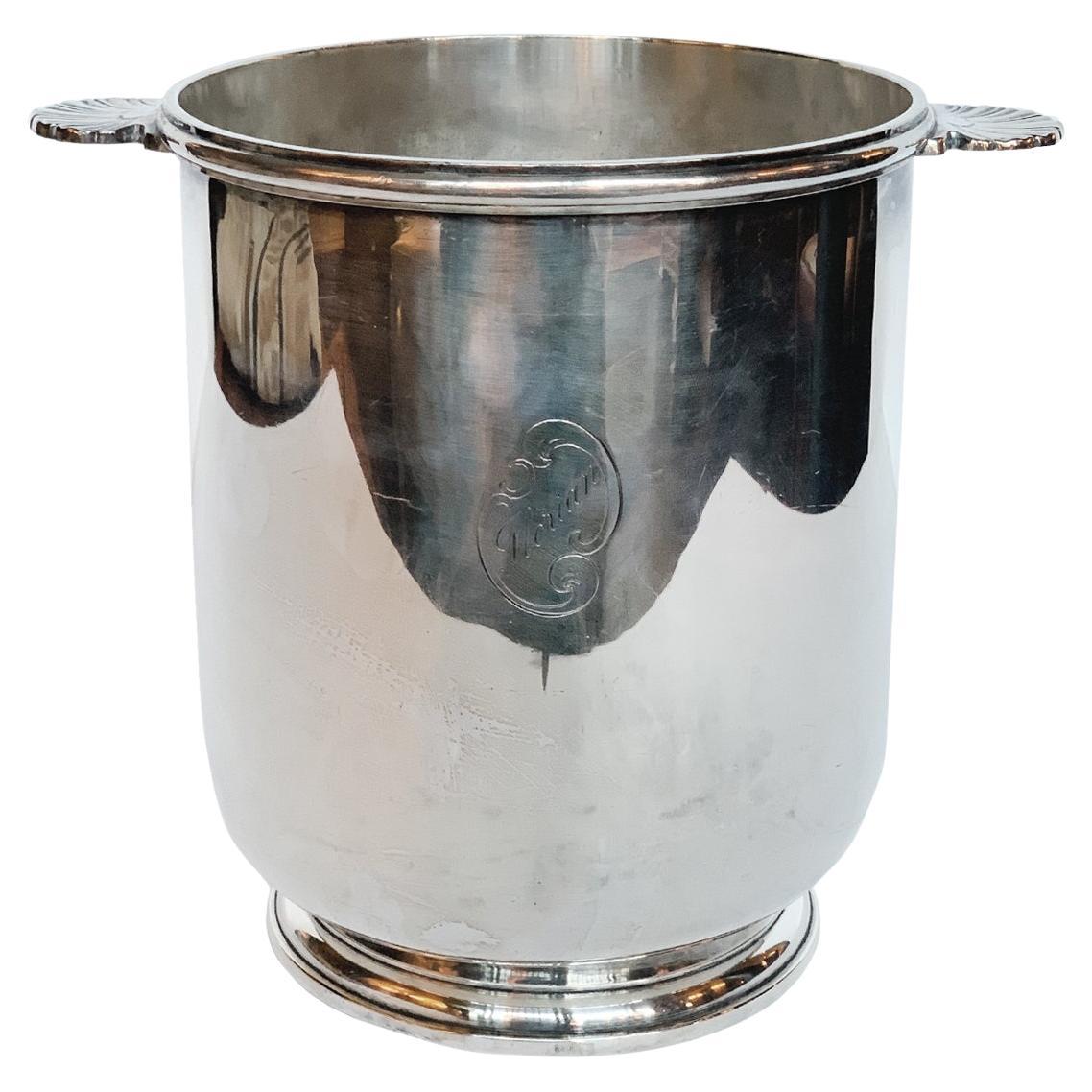 Vintage Christofle Silver-Plated Champagne Ice Bucket im Angebot