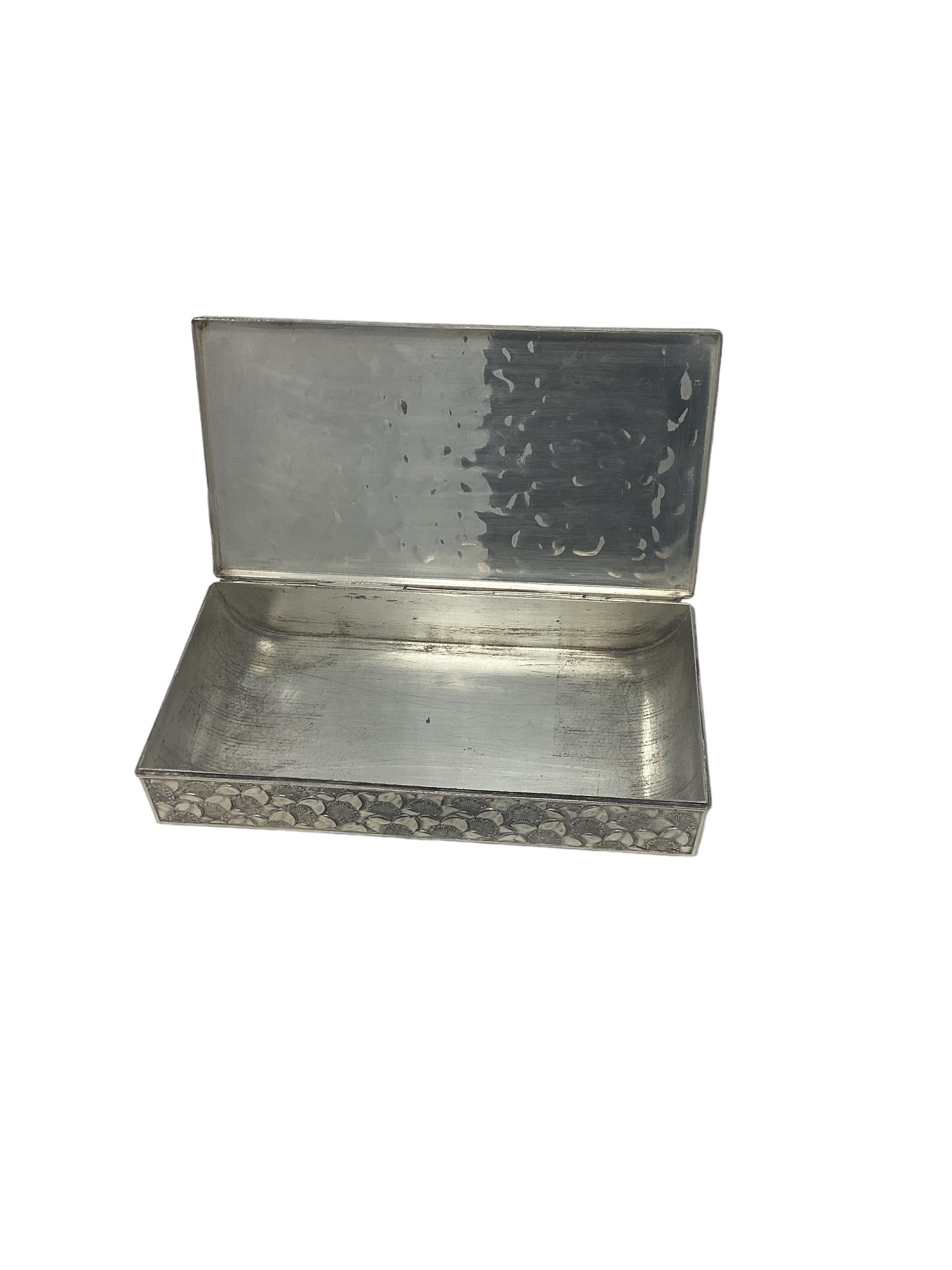 Vintage Christofle Silver Plated Decorative Box In Good Condition For Sale In Chapel Hill, NC