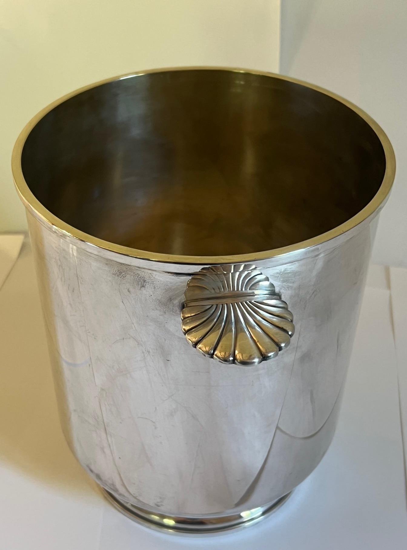 Vintage Christofle Silverplated Champagne / Wine Bucket, C. 1950's 2