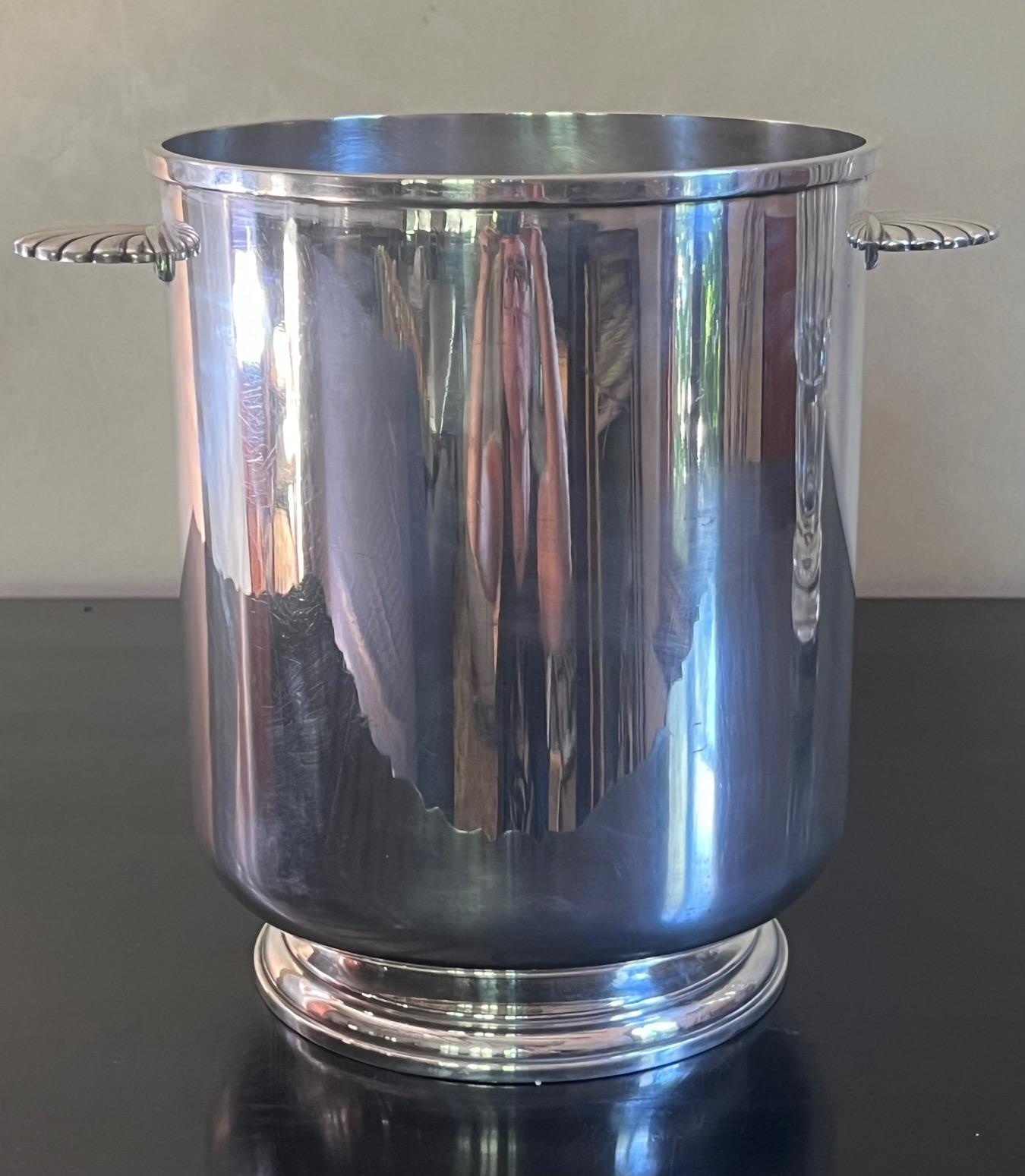 Vintage Christofle Silverplated Champagne / Wine Bucket, C. 1950's 3