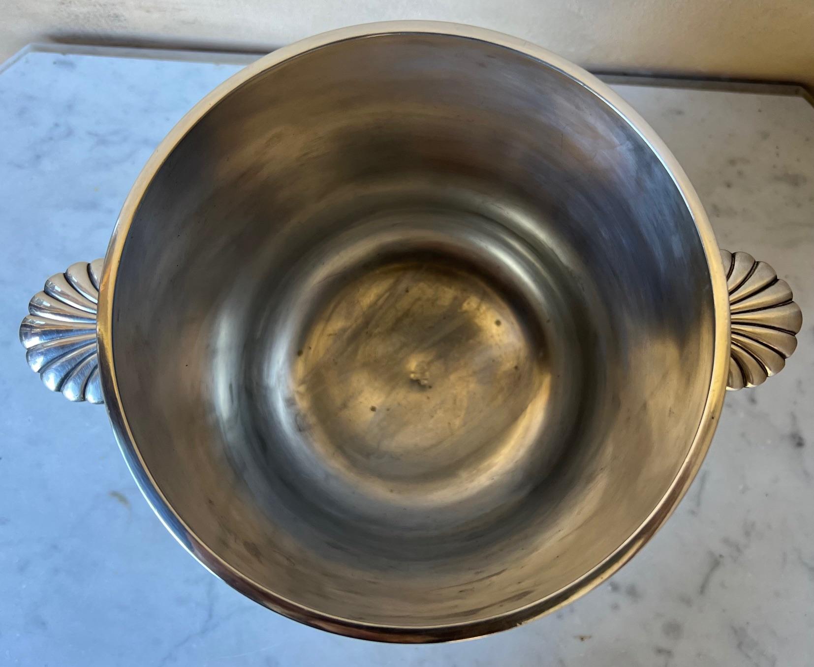 Vintage Christofle Silverplated Champagne / Wine Bucket, C. 1950's 4