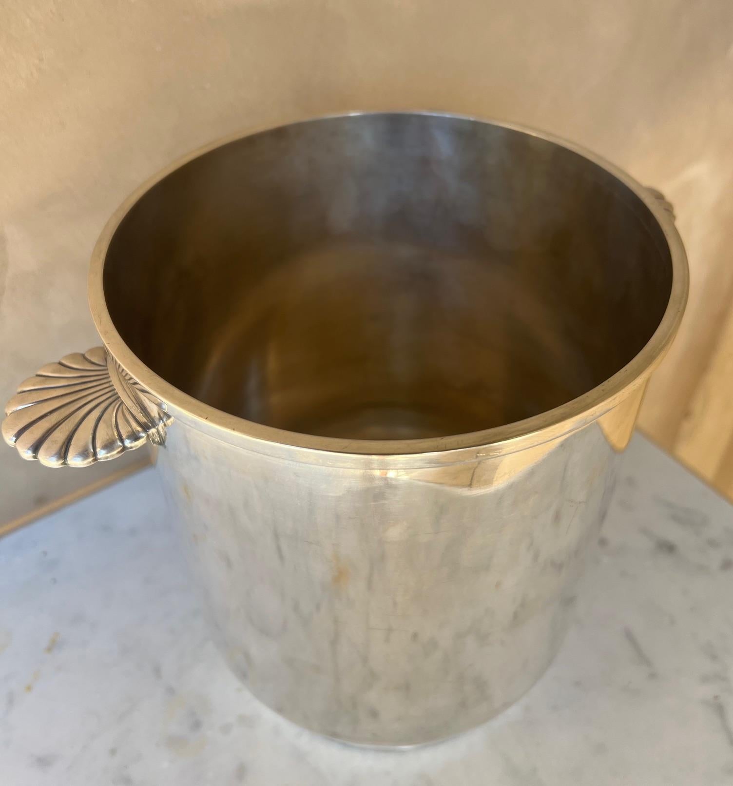 Art Deco Vintage Christofle Silverplated Champagne / Wine Bucket, C. 1950's
