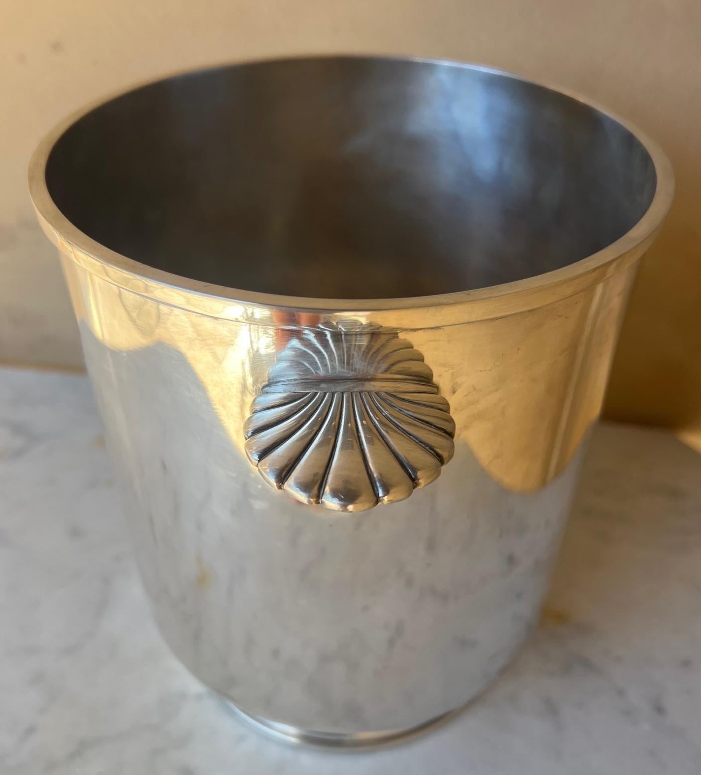 Cast Vintage Christofle Silverplated Champagne / Wine Bucket, C. 1950's