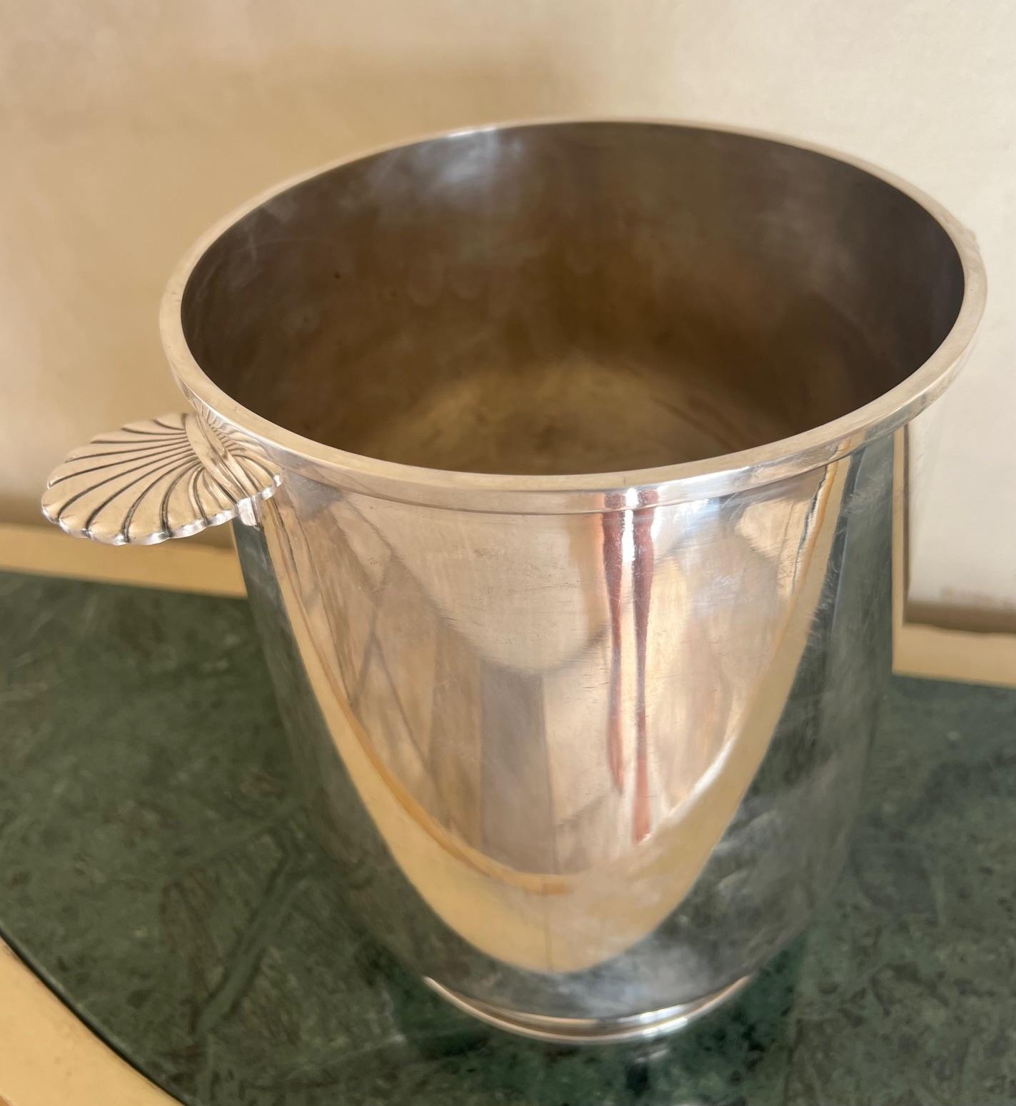 20th Century Vintage Christofle Silverplated Champagne / Wine Bucket, C. 1950's