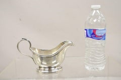 Vintage Christofle Victorian Silver Plated Small Sauce Gravy Boat with Handle (Petite saucière victorienne en métal argenté avec poignée)