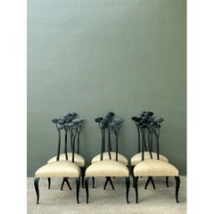 Chaises de salle à manger vintage Christopher Guy de style Art nouveau - Lot de 6