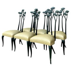 Chaises de salle à manger vintage Christopher Guy de style Art nouveau - Lot de 6