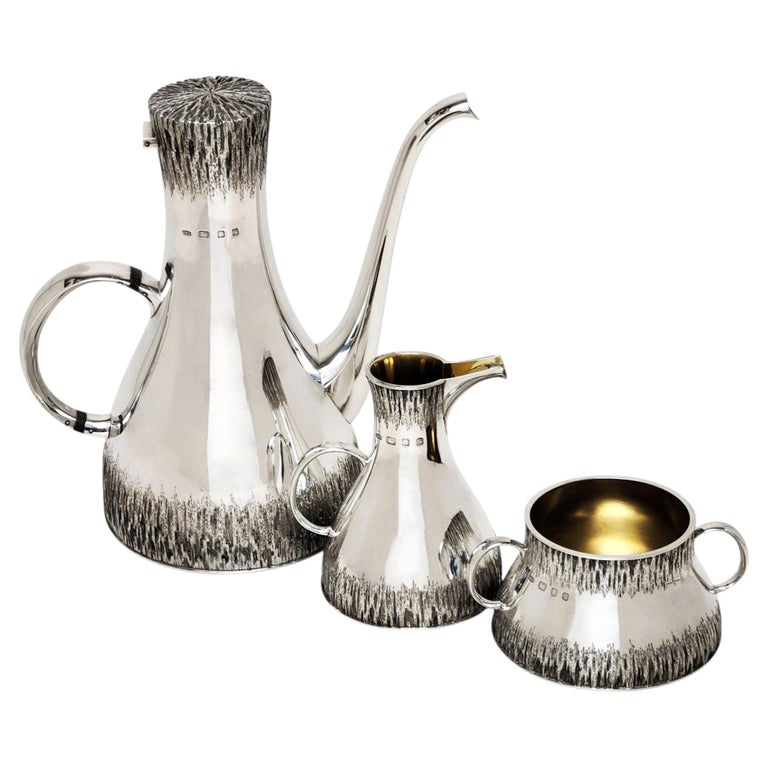 Vintage Christopher Lawrence Coffee Set Modernist 3 Piece London 1972