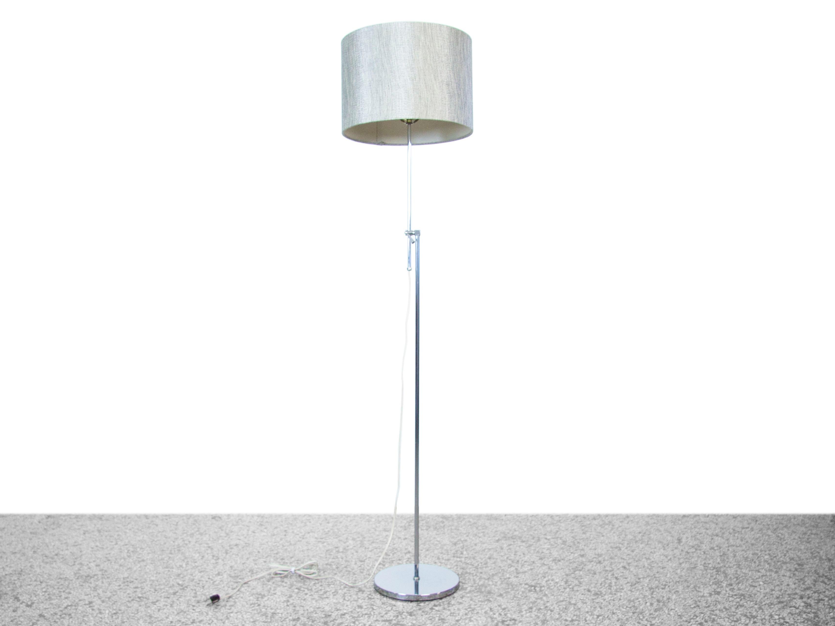 Vintage chrome adjustable height floor lamp.