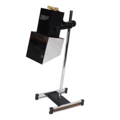 Vintage Chrome Adjustable Table Lamp with Articulating Shade by Robert Sonneman