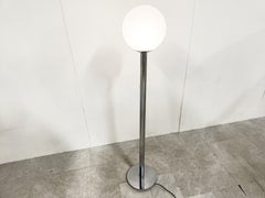 Vintage Chrome and Glass Floor Lamp, 1970s