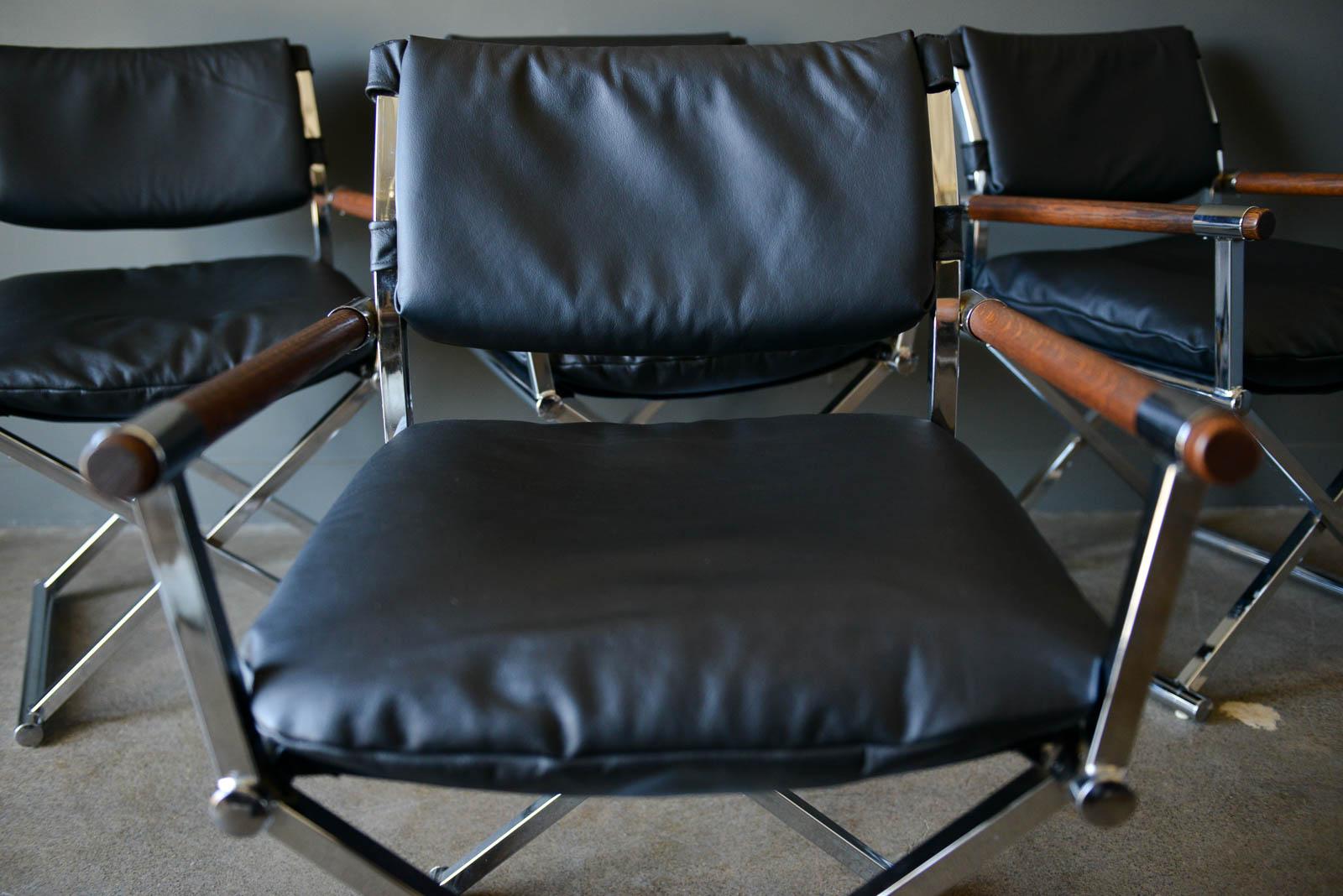 chrome directors chair